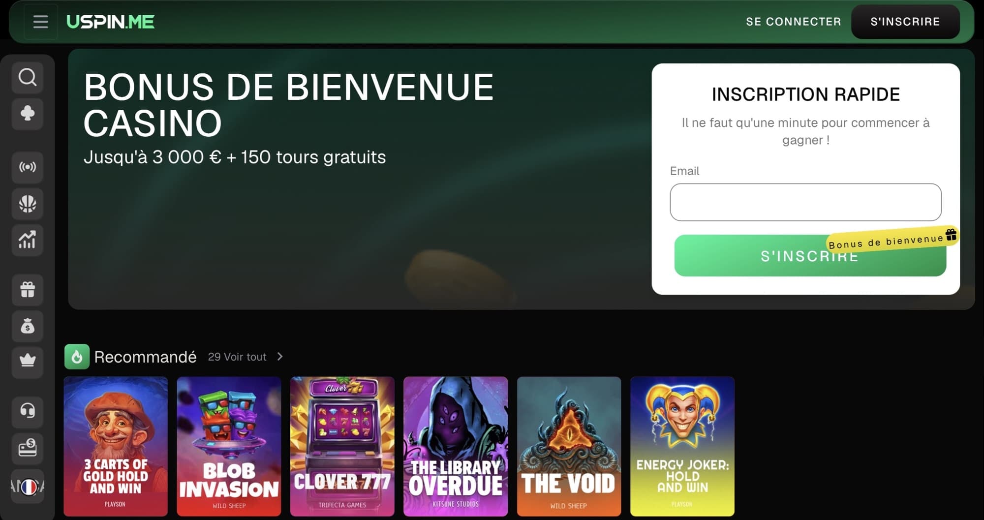 Uspin.me – 50 Free Spins No Deposit